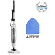 [아마존베스트]Reliable 300CU Steam Floor Mop - Steamboy Pro Steam Mop and Scrubber with 4 Microfiber Pads, 1500W Power of Steam for Tile, Hardwood Floor and Carpets, 180-Degree Swivel Head to Re