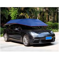 Reliancer Portable Carport Semi Automatic Umbrella Car Sun Shade Heat Weather Protection Anywhere Automobile Tent Canopy Top Cover Protect From Hail UV Burn Bad Interior Droppings Tree Fall