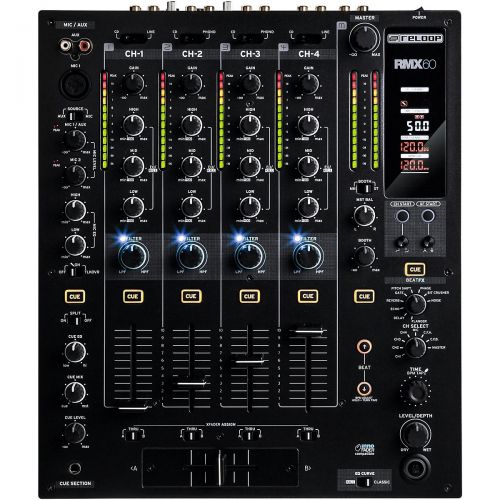  Reloop},description:The RMX-60 Digital is a first-class mixer for any DJ application. With its extensive range of connection options, robust construction and fully-digital audio ar