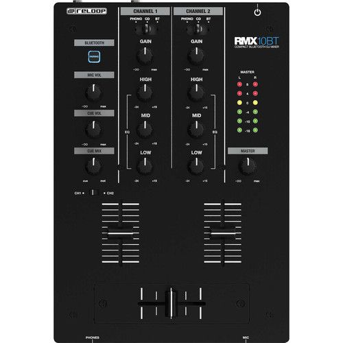  Reloop RMX-10 BT 2-Channel Bluetooth DJ Mixer