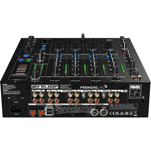  Reloop RMX-95 4+1-channel DVS Performance DJ Mixer with Neural Mix B-stock