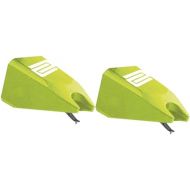 Reloop Ortofon Replacement Stylus for Concorde Turntable Cartridge (Green, 2-Pack) (2 Items)