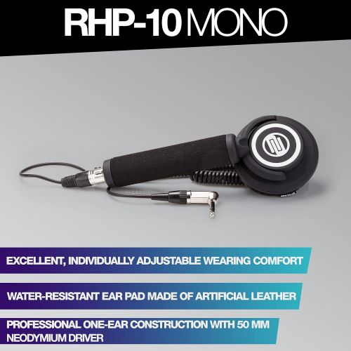  [아마존베스트]Reloop RHP 10 Mono Professional One-Ear Headphone with 50mm Neodymium Driver (RHP-10-MONO)
