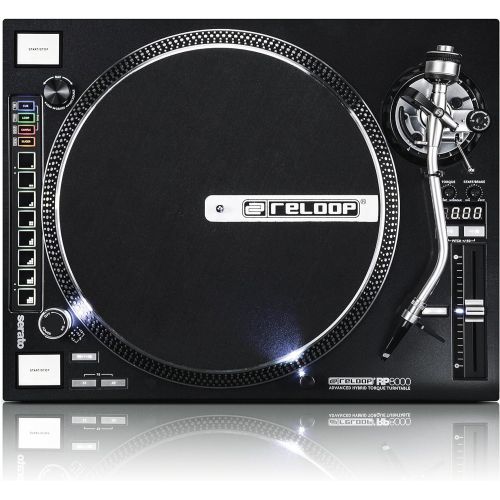  [아마존베스트]Reloop AMS-RP-8000 RP-8000 Advanced Hybrid Torque Turntable with Upper-Torque Direct Drive, Black