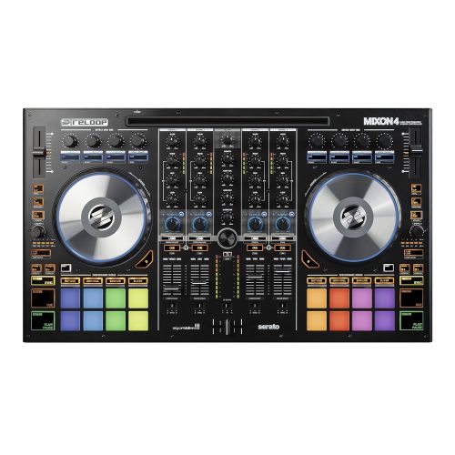  Reloop Mixon 4 High Performance 4-Channel Hybrid DJ Controller for SeratoDJ and Algoriddim Djay Pro (AMS