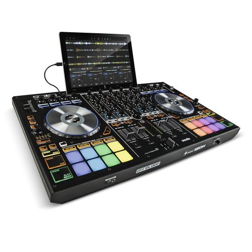  Reloop Mixon 4 High Performance 4-Channel Hybrid DJ Controller for SeratoDJ and Algoriddim Djay Pro (AMS