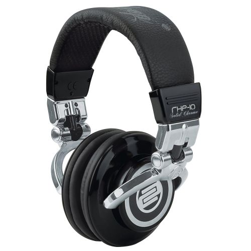  Reloop RHP-10 Solid Chrome DJ Headphones Black  Silver