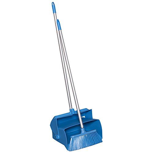  Remco 62501 Lobby Dustpan with Broom, PolypropylenePolyesterAluminum, 7 X 14 Bin, 37 Handle, Pink