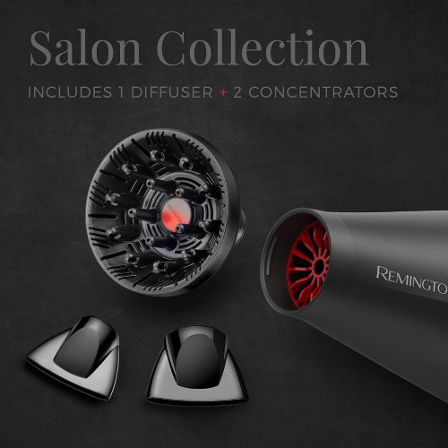  Remington Salon Collection Ultimate Power Hair Dryer, Black, AC9007