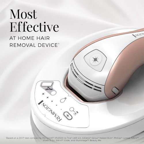  Remington iLIGHT Pro At-Home IPL Hair Removal System, Permanent Results w powerful 16Js per flash and 3 bonus cartridges- FDA cleared for Women & Men