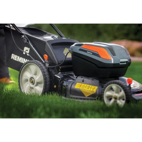  Remington RM4060 40V 21-Inch Cordless Battery-Powered Push Lawn Mower with Electric Start