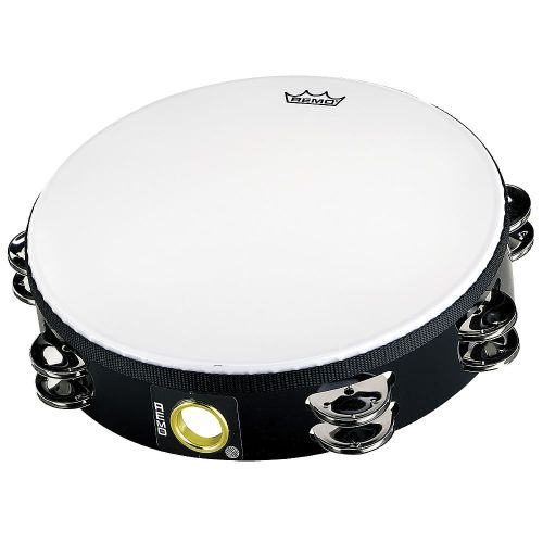  Remo Economy Tambourine w 8-Pair Jingles 2-Row 10