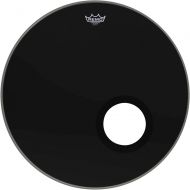 Remo Bass, POWERSTROKE 3, EBONY, 24 Diameter, 5 Black DynamO Installed