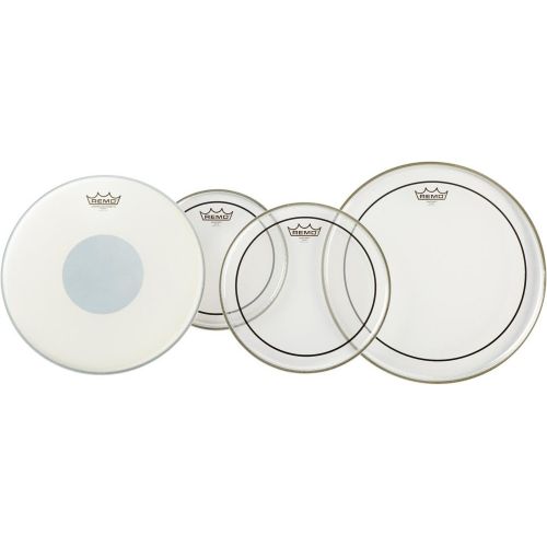  Remo PP1890-PS Clear Pinstripe Drumhead ProPack with 14-Inch Controlled Sound X Snare Head