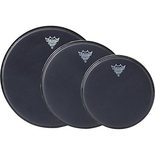  Remo Emperor Black Suede Drumhead Pack