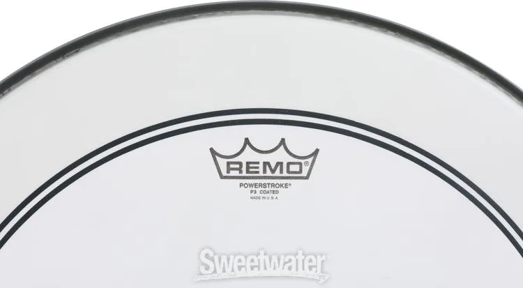  Remo Powerstroke P3 Coated Bass Drumhead - 20 inch with 2.5 inch Impact Pad