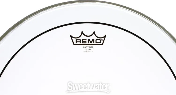  Remo Pinstripe Clear 5-piece Tom Drumhead Bundle