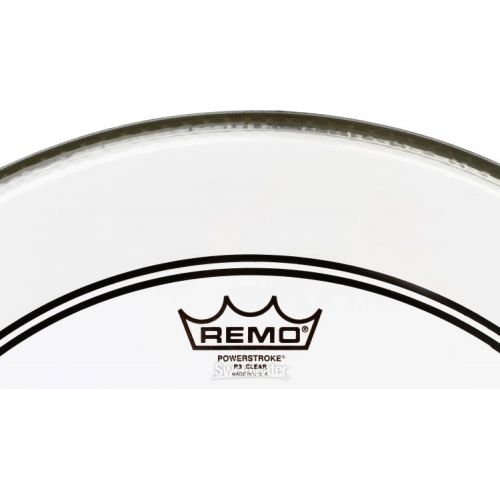  Remo Powerstroke P3 Clear Bass Drumhead - 20 inch with 2.5 inch Impact Pad