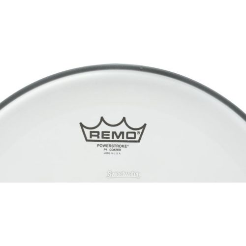  Remo Powerstroke P4 Coated Drumhead - 14-inch - with Clear Dot