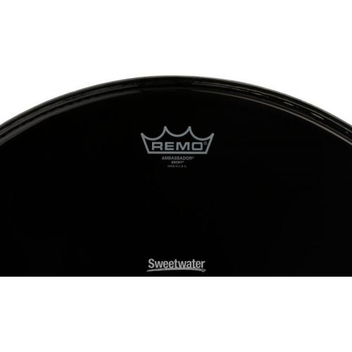  Remo Ambassador Ebony Bass Drumhead - 22 inch