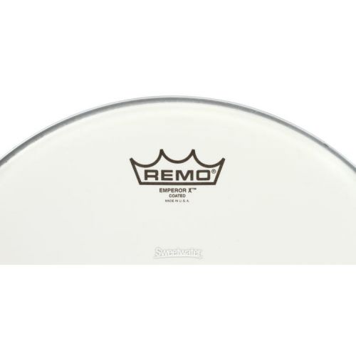  Remo Emperor X Coated Drumhead - 14 inch - with Black Dot