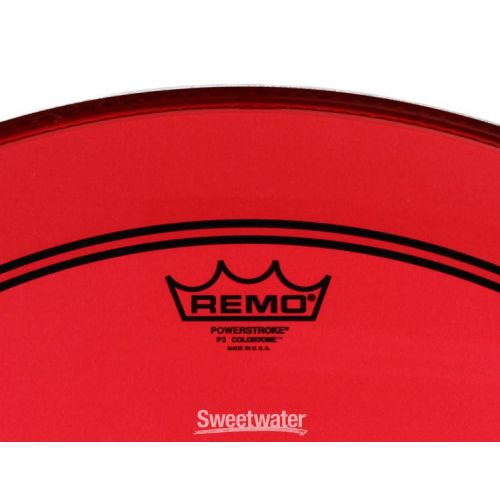  Remo Powerstroke P3 Colortone Red Bass Drumhead - 24 inch