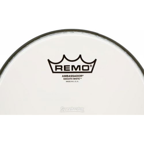  Remo Ambassador Smooth White Drumhead - 8-inch