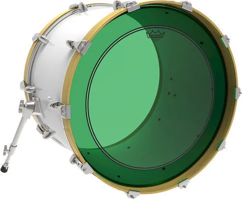  Remo Powerstroke P3 Colortone Green Bass Drumhead - 22 inch