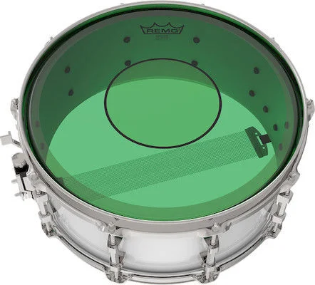  Remo Powerstroke 77 Colortone Green Snare Drumhead - 13 inch Demo