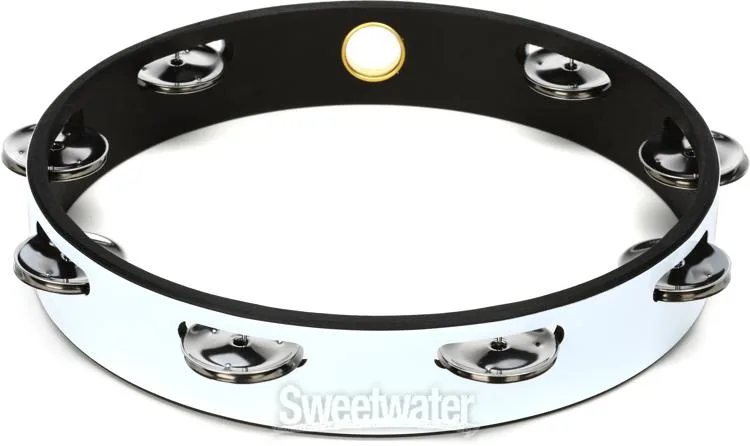  Remo 10 inch Headless Single-row Tambourine - Quadura White