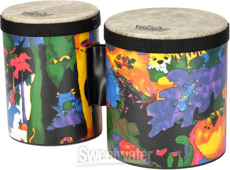  Remo Kids Percussion Bongos - Rainforest