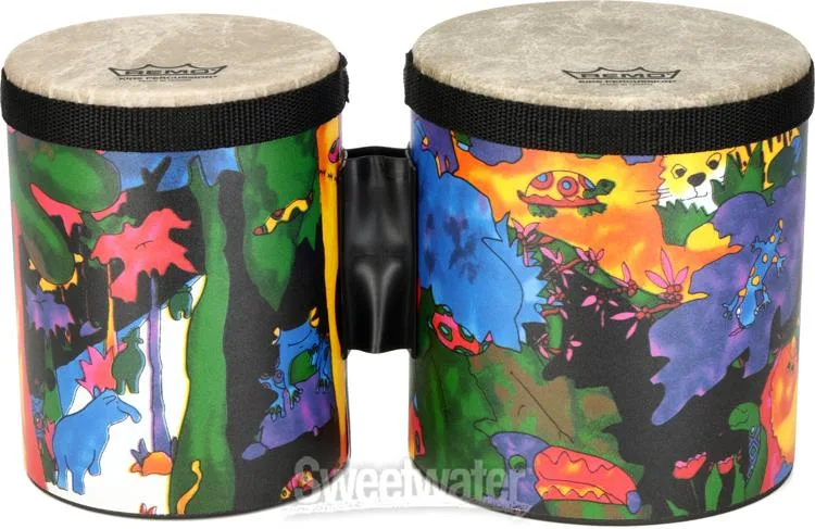  Remo Kids Percussion Bongos - Rainforest