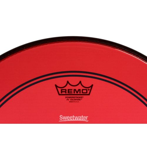  Remo Powerstroke P3 Colortone Red Bass Drumhead - 18 inch