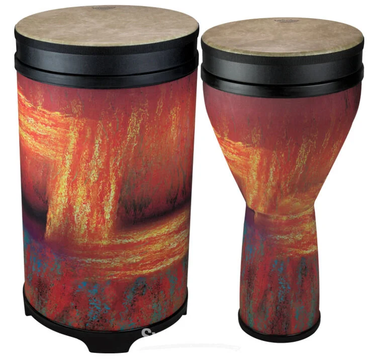  Remo Versa Djembe and Tubano Nested Pack - Sedona Orange