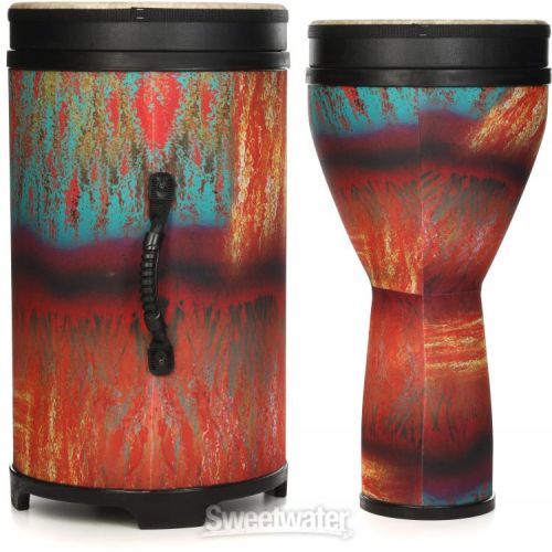  Remo Versa Djembe and Tubano Nested Pack - Sedona Orange