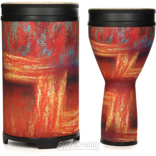  Remo Versa Djembe and Tubano Nested Pack - Sedona Orange