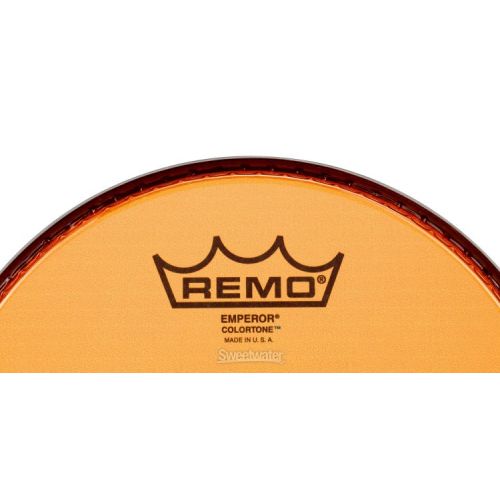  Remo Emperor Colortone Orange Drumhead - 8 inch Demo