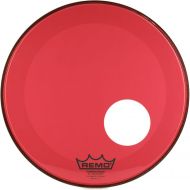 Remo Powerstroke P3 Colortone Red Bass Drumhead - 20 inch - with Port Hole