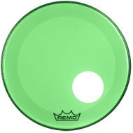 Remo Powerstroke P3 Colortone Green Bass Drumhead - 20 inch - with Port Hole