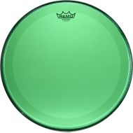 Remo Powerstroke P3 Colortone Green Bass Drumhead - 16 inch - No Stripes