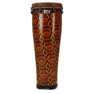 Remo Key-tuned Standing Ngoma Drum - 14 x 40-inch - Fabric African Stripe