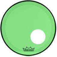 Remo Powerstroke P3 Colortone Green Bass Drumhead - 18 inch - with Port Hole