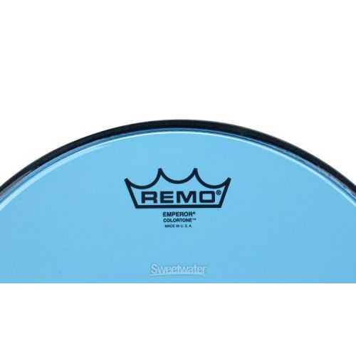  Remo Emperor Colortone Blue Drumhead - 12 inch