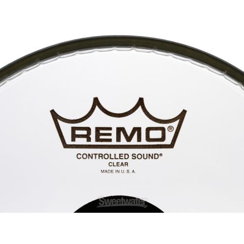  Remo Controlled Sound Clear Drumhead - 8-inch - with Black Dot