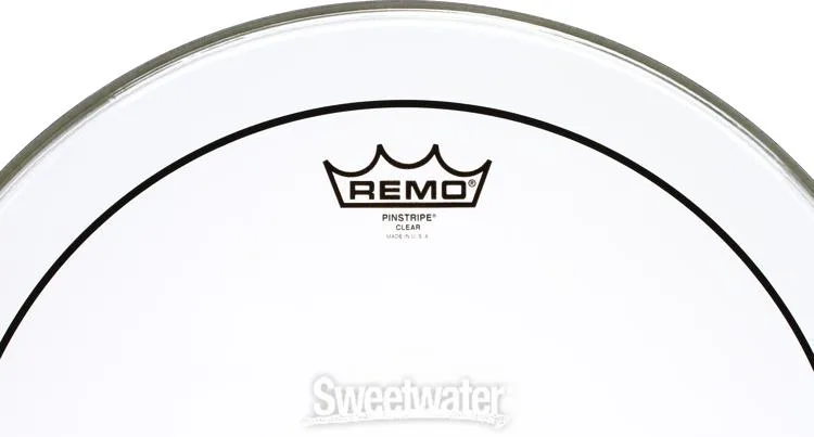  Remo Pinstripe Clear 5-piece Tom Drumhead Bundle w/ Powerstroke P3