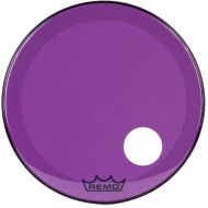 Remo Powerstroke P3 Colortone Purple Bass Drumhead - 26 inch - with Port Hole