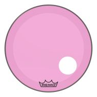 Remo Powerstroke P3 Colortone Pink Bass Drumhead - 24 inch - with Port Hole