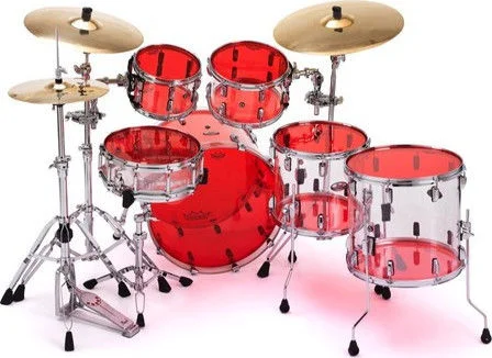  Remo Emperor Colortone Red Drumhead - 18 inch