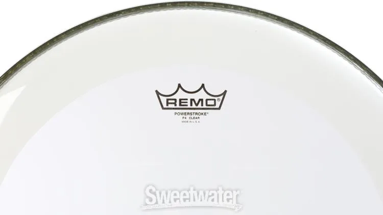  Remo Powerstroke P4 Clear Bass Drumhead - 18 inch - with Impact Patch