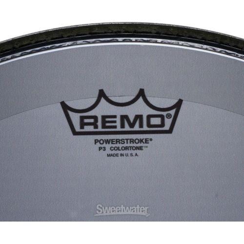  Remo Powerstroke P3 Colortone Smoke Bass Drumhead - 16 inch - No Stripes